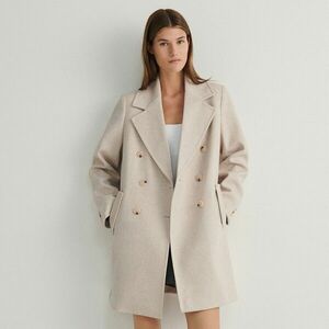 Reserved - Gyapjúszálas kabát - Bézs kép