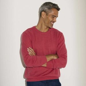 Kerek nyakú pulóver, 80% gyapjú, 20% poliamid kép