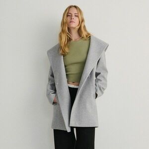 Reserved - Kapucnis kabát - Világosszürke kép