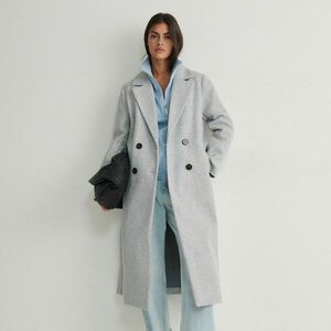 Reserved - Kétsoros kabát - Világosszürke kép