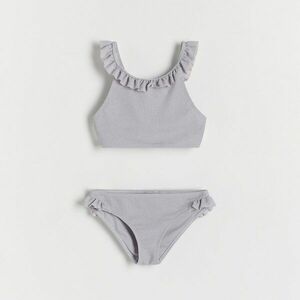 Reserved - Mintás, kétrészes fürdőruha - Világosszürke kép