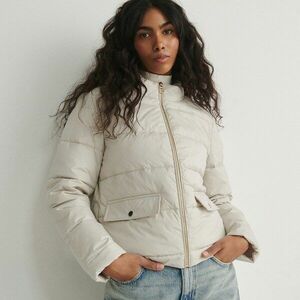 Reserved - Rövid steppelt kabát - Krém kép