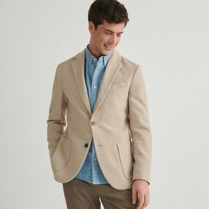 Reserved - Kockás slim fit blézer - Bézs kép