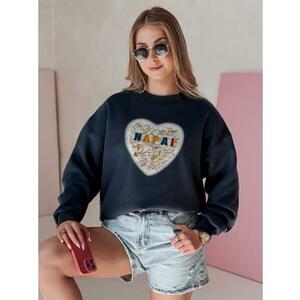 Női oversize pulóver SERDUCHOVA szívvel, gránátvörös kép