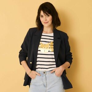 Kétsoros blézer gombos záródással kép