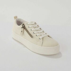 Cipzáras és fűzős vászon tornacipő kép