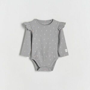 Reserved - Pamutban gazdag body virágmintával - Szürke kép