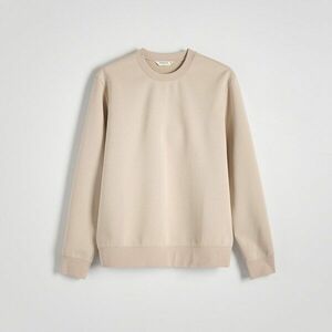 Reserved - Egyszerű, pamutban gazdag melegítőfelső - Bézs kép