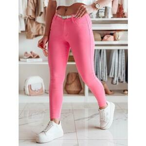 VIVASKIN női skinny nadrág övvel, rózsaszín kép