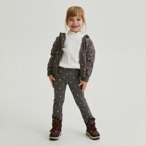 Reserved - Pamutban gazdag, pöttyös leggings - Szürke kép