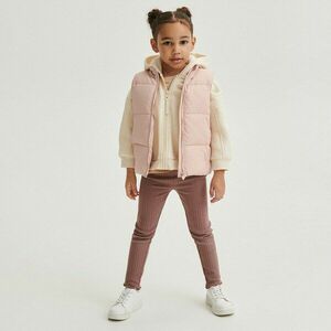 Reserved - Bordás kötésű, pamutban gazdag leggings - Bordó kép