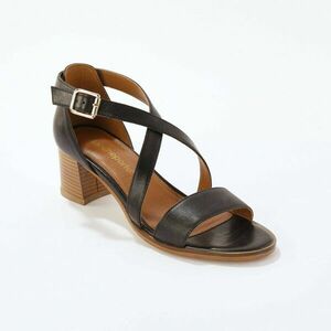 Bőr sarkú szandál kép