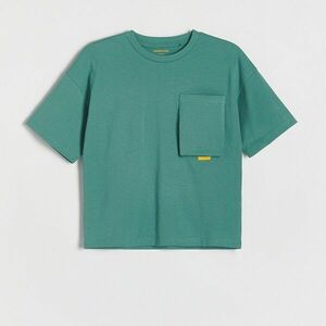 Reserved - Oversized póló domború mintával - Türkiz kép