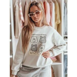 Női oversize pulóver MISOBEARS medvékkel, szürke kép