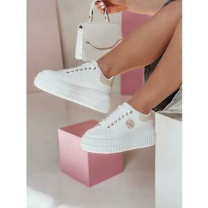 Női platformcipő KITNOT bézs kép