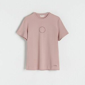 Reserved - Regular szabású póló mintával - Bézs kép