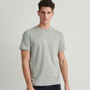 Reserved - Regular szabású póló mintával - Zöld kép