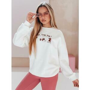 Női oversize pulóver JAMNIKOVE mormotákkal, fehér kép