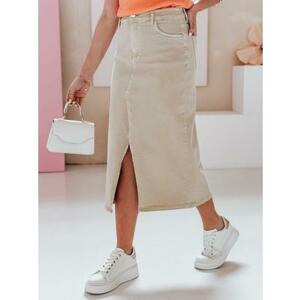 TELL ME MAXI bézs maxi farmer szoknya kép