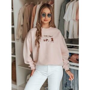 Női oversize pulóver mormotákkal JAMNIKOVE rózsaszín kép