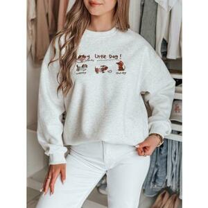 Női oversize pulóver mormotákkal JAMNIKOVE szürke kép