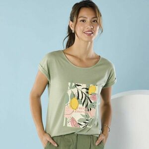 Póló rövid ujjú és nyomtatott, kisebb testalkathoz kép