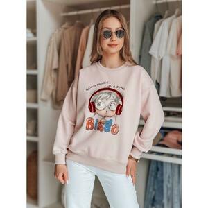 Női oversize pulóver LALA VIBE rózsaszín kép