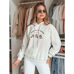 Női oversize pulóver SPECIAL KITTY szürke kép