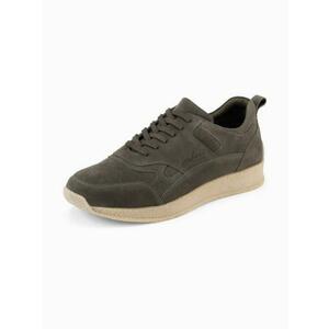 Könnyű férfi sportcipő szarvasbőrből – olíva V1 OM-FOSL-0205 kép