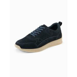Könnyű férfi sportcipő szarvasbőrből – sötétkék V2 OM-FOSL-0205 kép
