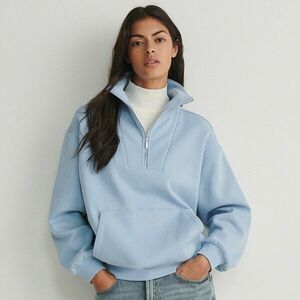 Reserved - Cipzáros melegítőfelső álló gallérral - Kék kép