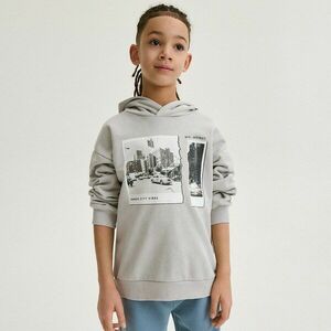 Reserved - Kapucnis pulcsi - Világosszürke kép