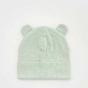 Reserved - Beanie sapka fülekkel - Türkiz kép