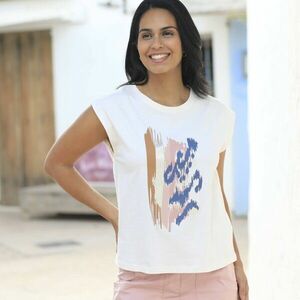 Rövid ujjú, nyomtatott póló kép