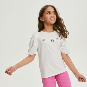 Reserved - Blúz rátéttel - Krém kép