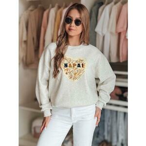 Női oversize pulóver szívvel SERDUCHOVA szürke kép