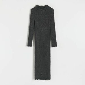 Reserved - Jersey midi ruha - Szürke kép