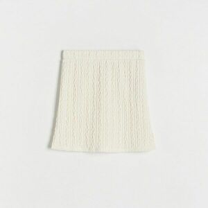 Reserved - Bordázott dzsörzészoknya - Krém kép