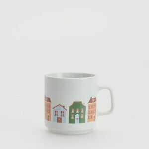 Reserved - Porcelánbögre mintával - Többszínű kép