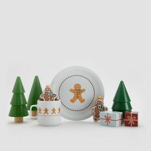 Reserved - Porcelántányér mintával - Narancs kép