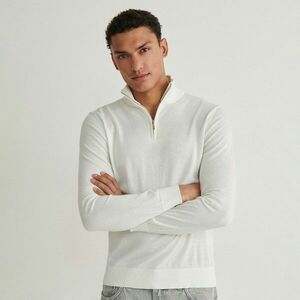 Reserved - Állógalléros pulóver - Krém kép