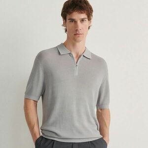 Reserved - Kötött ingpóló - Világosszürke kép