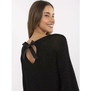 Világos lila női klasszikus pulóver mintákkal kép