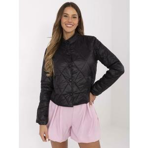 Fekete női átmeneti kabát kapucnival kép