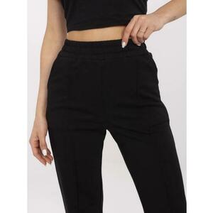 Fekete alap nadrág varrott varratokkal kép