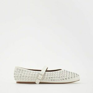 Reserved - Balerinacipő szögletes cirkóniákkal - Fehér kép