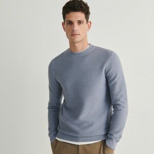 Reserved - Bordázott kötésű pulóver - Kék kép