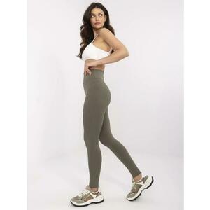 Khaki alap pamut sport leggings kép