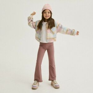 Reserved - Pamutban gazdag flare nadrág - Bordó kép