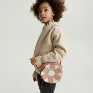 Reserved - Kerek táska rátéttel - Bézs kép